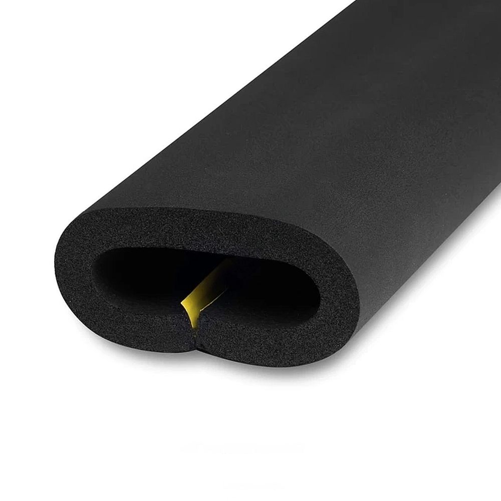 Трубка теплоизоляционная K-flex ST/SK 19x89 Дн89 самоклеящаяся, материал — вспененный каучук, толщина — 19 мм, длина — 2 м, цвет — черный