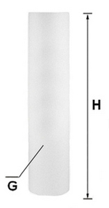 Картридж Аквабрайт Slim Line ППЛ-5 М, вспененный полипропилен 5 мкм SL10″, механическая очистка