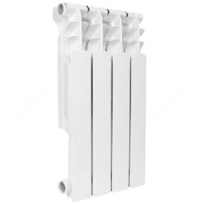 Радиатор алюминиевый секционный Benarmo AL 500/96 10 секций RAL 9016 (цвет: белый) боковое подключение, универсальное