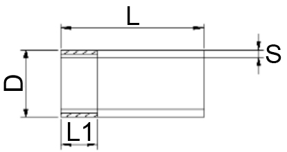 Резьба стальная МеталлПром-Инвест 1 1/2″ Ду40 Ру16 оцинкованная L=39мм из труб по ГОСТ 3262-75