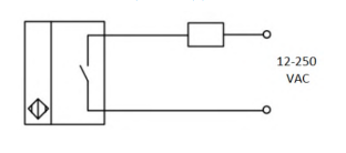 Эскиз Задвижка шиберная ножевая DN.ru GVKN1331E-2W-Fb-2P Ду80 Ру10 межфланцевая, с невыдвижным шпинделем, корпус - чугун GGG-40, уплотнение - EPDM, с пневмоприводом и индукционными датчиками LJ12A3-4-J/EZ 220B