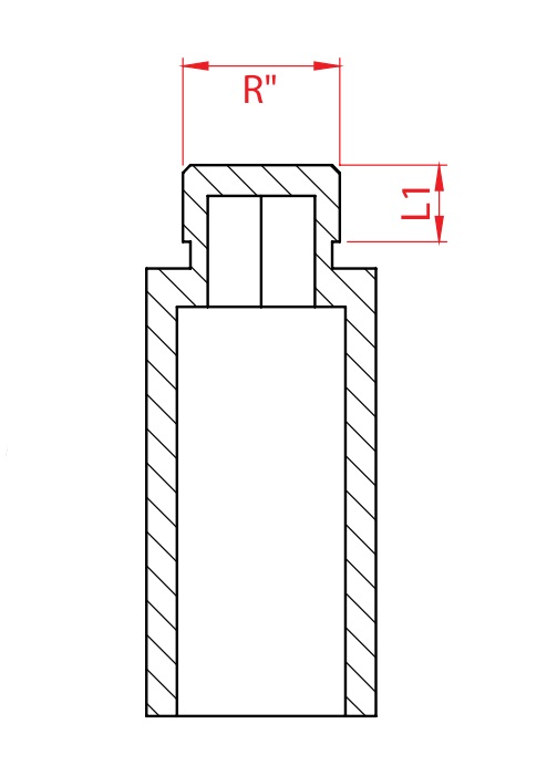 Заглушки KALDE 3292-stu Дн20 Ру25 удлиненные с резьбой для полипропиленовых труб под сварку (цвет белый)