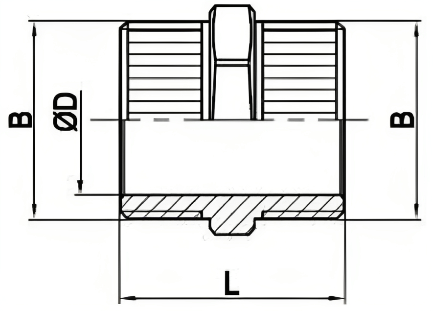 Штуцер присоединения шланга Euros ST3040 Ду15 1/2″x20 мм Ру40 латунные никелированные