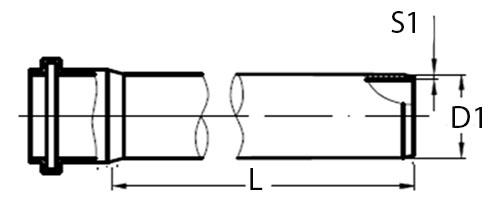 Труба внутренняя канализационная PP-H VALFEX OPTIMA Дн110х2,2 мм длиной 0,5 м из полипропилена