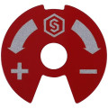 Диск STOUT SMB 6801 информационный для коллекторов распределительных, красно-синий