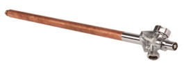 Кран Arrowhead Euro 1/2″x3/4″ Ду15x20 Ру8 незамерзающий уличный, ключ с антисифоном, корпус - бессвинцовая латунь, уплотнение - EPDM, присоединение - резьбовое, длина 250-450 мм