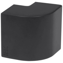 Угол внешний IEK Элекор КМН 10x20 90° для кабель-канала, корпус - пластик, комплект 4 шт, цвет - черный